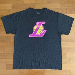 Los Angeles Lakers Neon L Basketball Logo T-Shirt